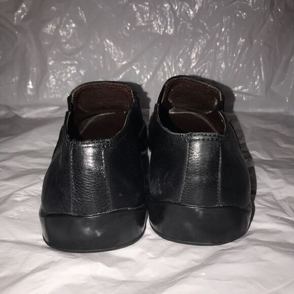 Gordon Rush Slip On Leather Rubber Sole Dress Shoes Square Toe Sz 9.5 Black - Picture 4 of 8